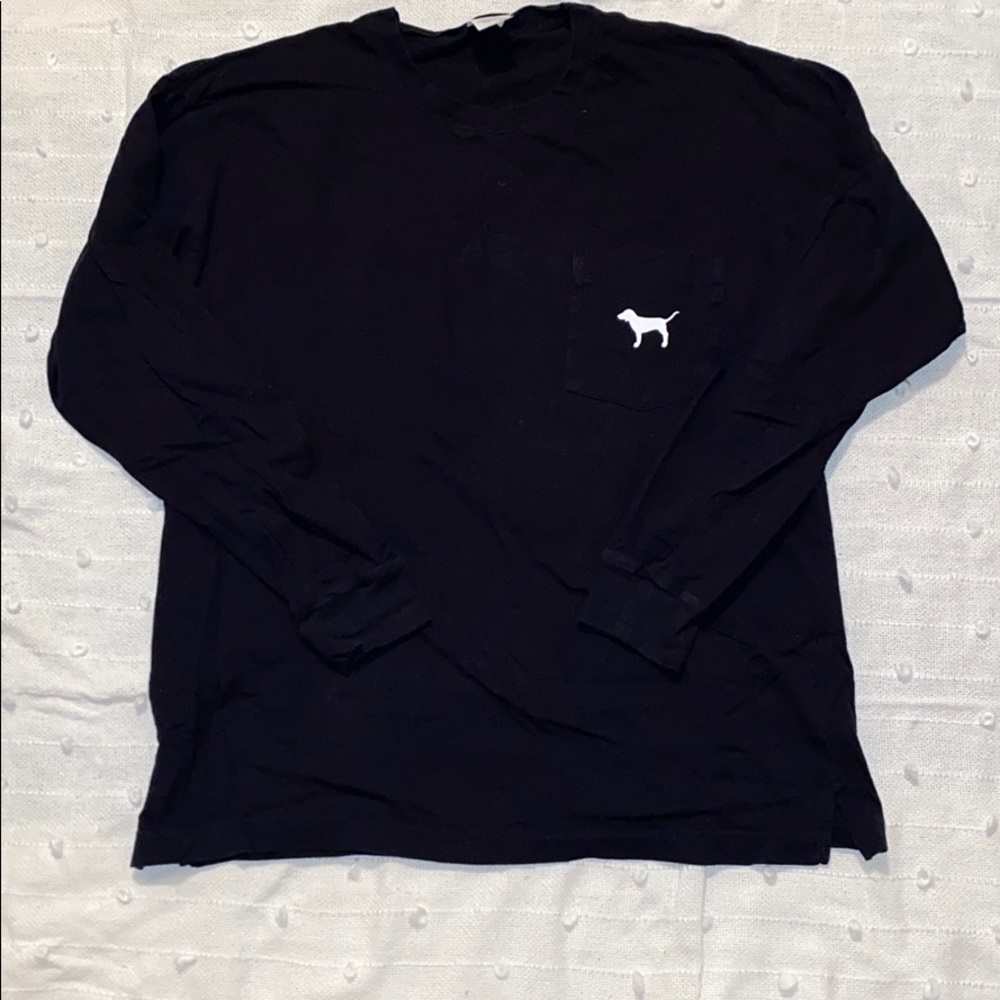 Red & Black VS PINK Long-sleeve Campus T-Shirt